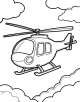 Helicopter Coloring Page