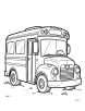 Recreational vehicle bus coloring page