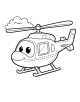 Helicopter Coloring Page