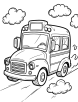 School bus coloring page 2