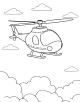 Helicopter Coloring Page