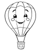 Hot Air Balloon Coloring Page