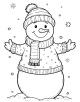 Snowman Coloring Page