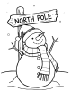 Snowman Coloring Page