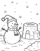 Snowman Coloring Page