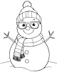 Snowman Coloring Page