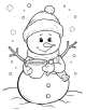 Snowman Coloring Page