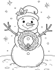 Snowman Coloring Page