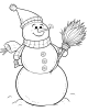 Snowman Coloring Page