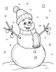 Snowman Coloring Page