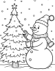 Snowman Coloring Page