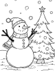 Snowman Coloring Page