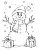 Snowman Coloring Page