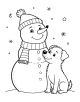 Snowman Coloring Page