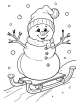 Snowman Coloring Page