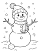 Snowman Coloring Page