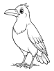 The thirsty crow coloring page