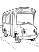 Transit bus coloring page