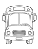 Transport bus coloring page