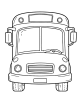 Bus Coloring Page