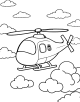 Helicopter Coloring Page