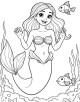 Mermaid Coloring Page