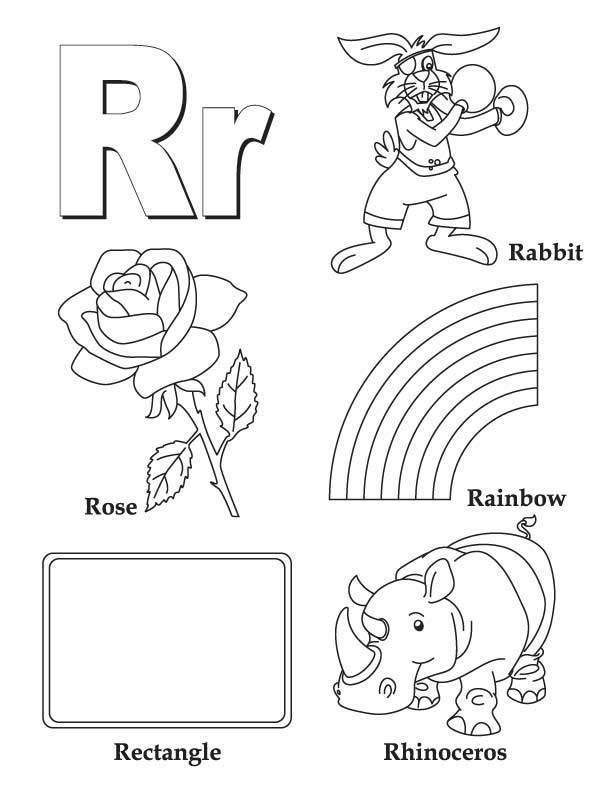 Alphabet R Coloring Pages Coloring Pages For School