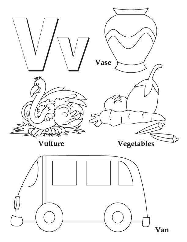 V Coloring Page