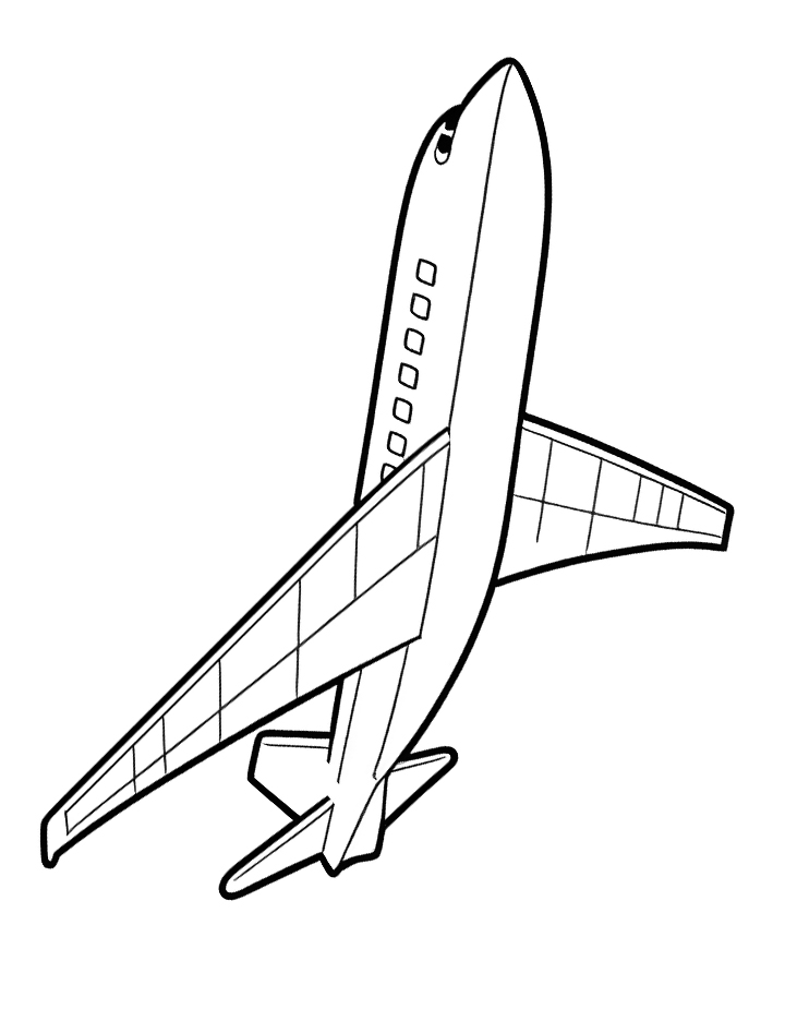 Boeing 737 coloring page