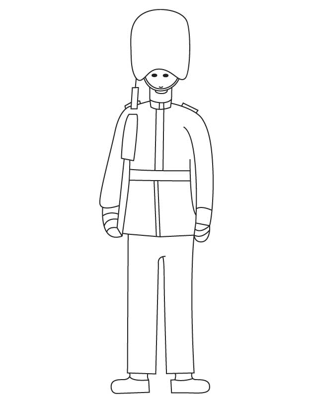 Changing Guard Colouring Page In Queens Guard Coloring Pages | The Best ...