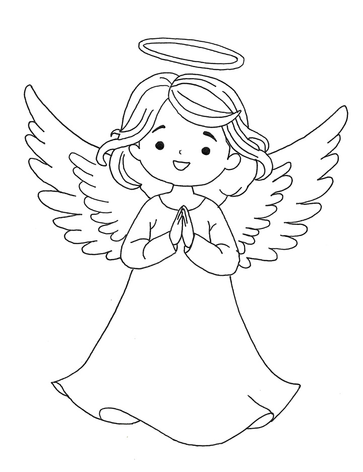 Heavenly Angel coloring page