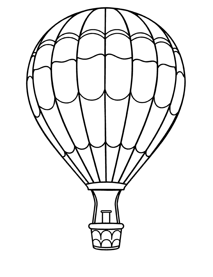 Hot air balloon drawing