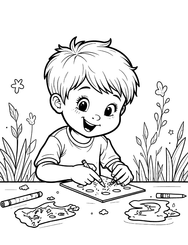 Imaginative crafts coloring page 2