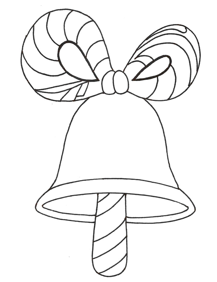 One jingle bell coloring page