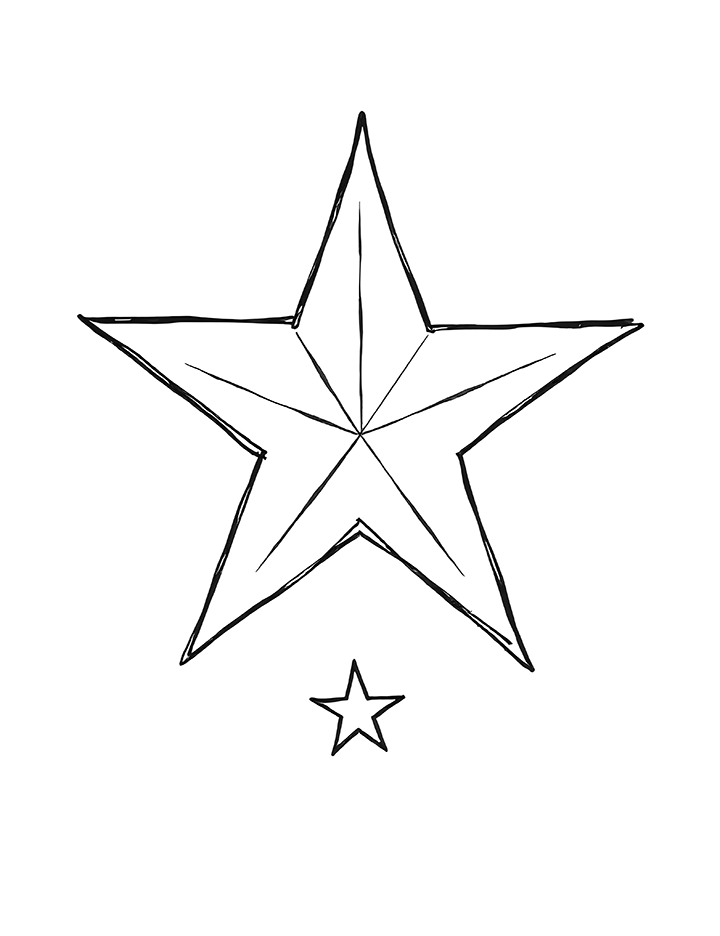 Star coloring page