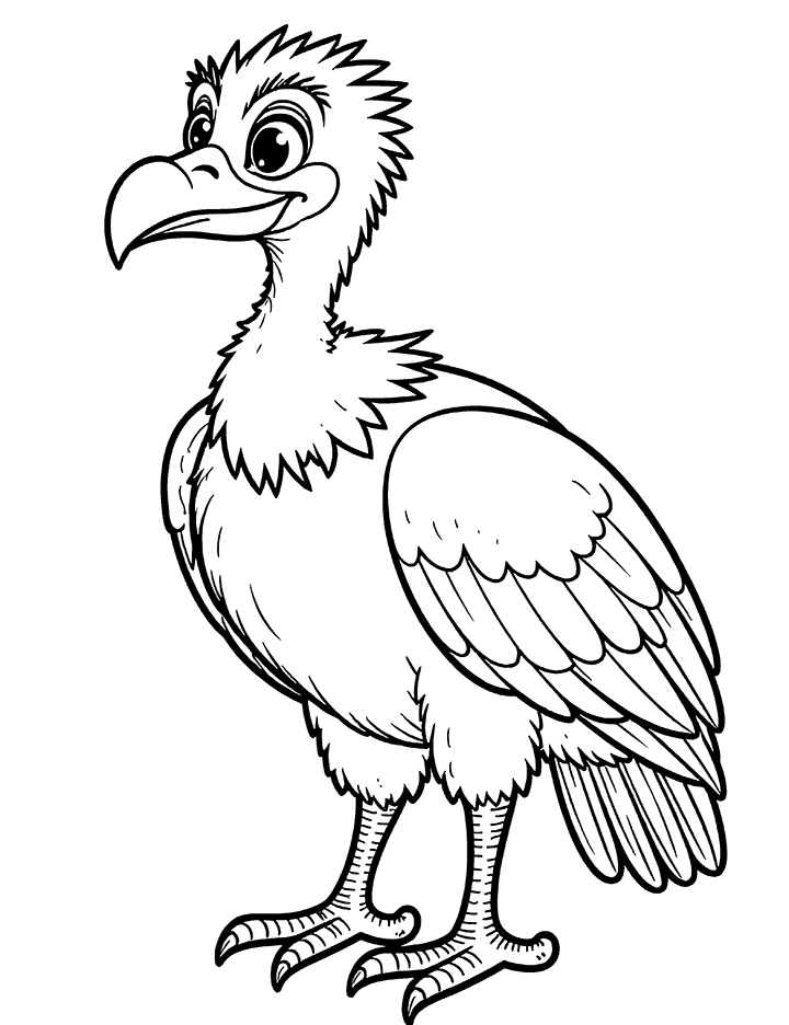 vulture eye coloring page