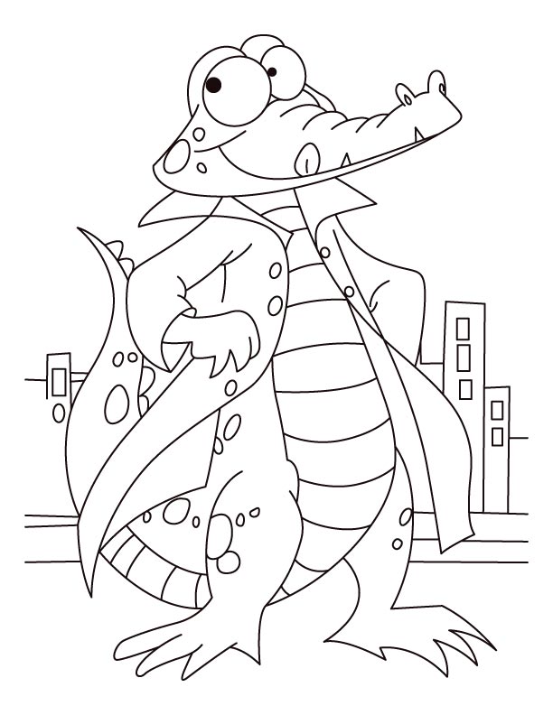 Bold and courageous alligator coloring pages | Download Free Bold and ...