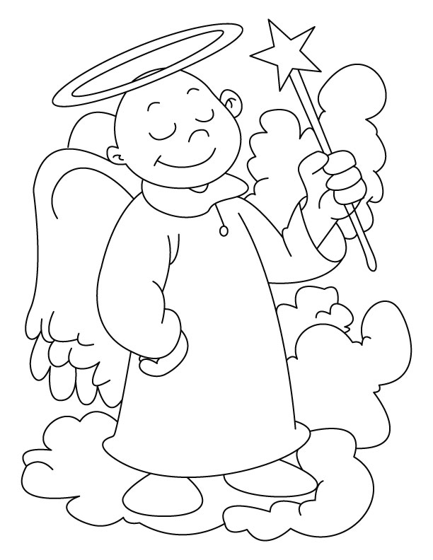 Angel coloring page