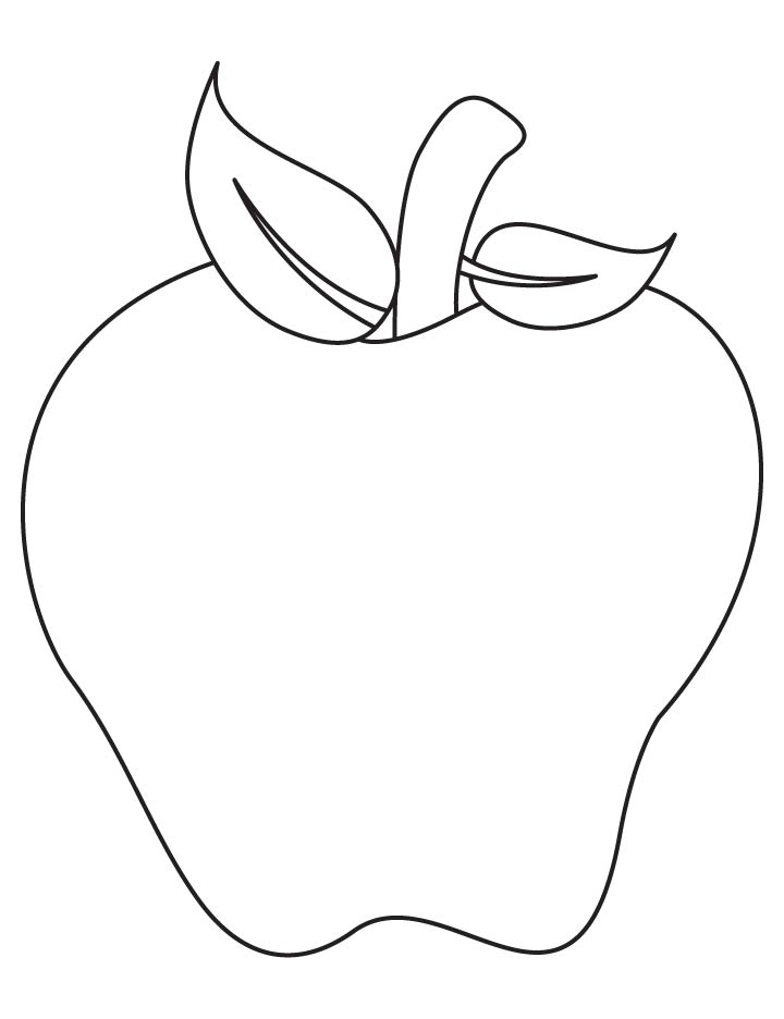 Apple art coloring page | Download Free Apple art coloring page for ...