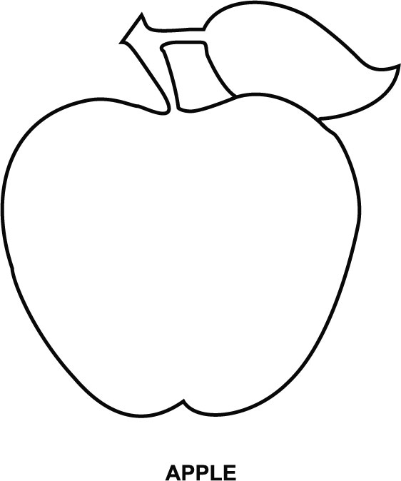 Apple coloring page | Download Free Apple coloring page for kids | Best ...