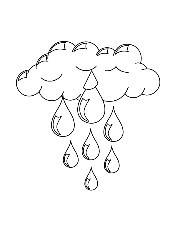 Cloud coloring page | Download Free Cloud coloring page for kids | Best ...