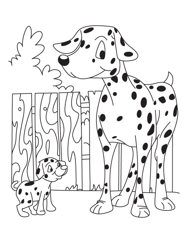 Dog and Puppy coloring page | Download Free Dog and Puppy coloring page ...