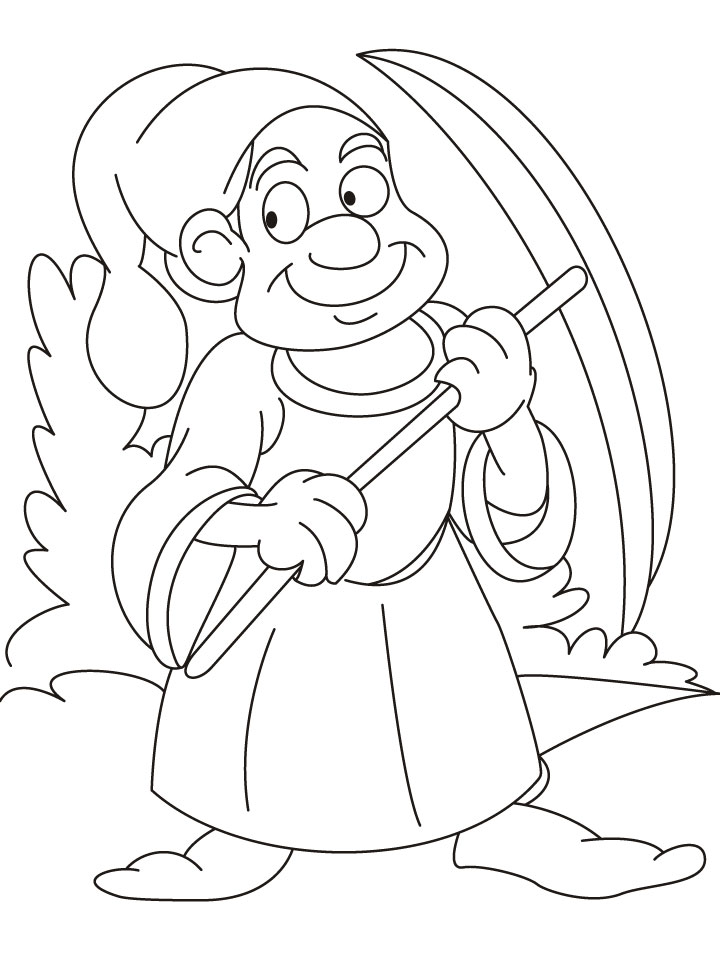 Magical dwarf coloring page | Download Free Magical dwarf coloring page ...