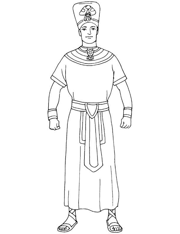 Egyptian Sarcophagus Coloring Page