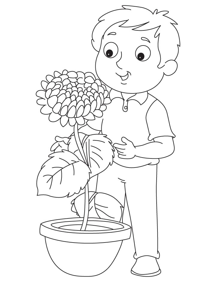 41+ new stock Growing Coloring Page / Growing chrysanthemum coloring ...
