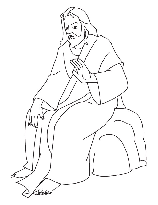 Jesus coloring page | Download Free Jesus coloring page for kids | Best ...