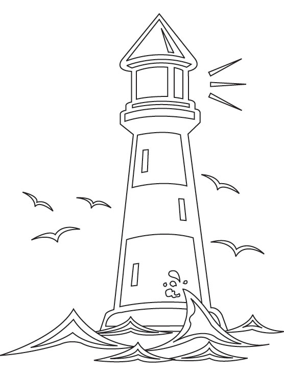 Light house coloring page | Download Free Light house coloring page for ...