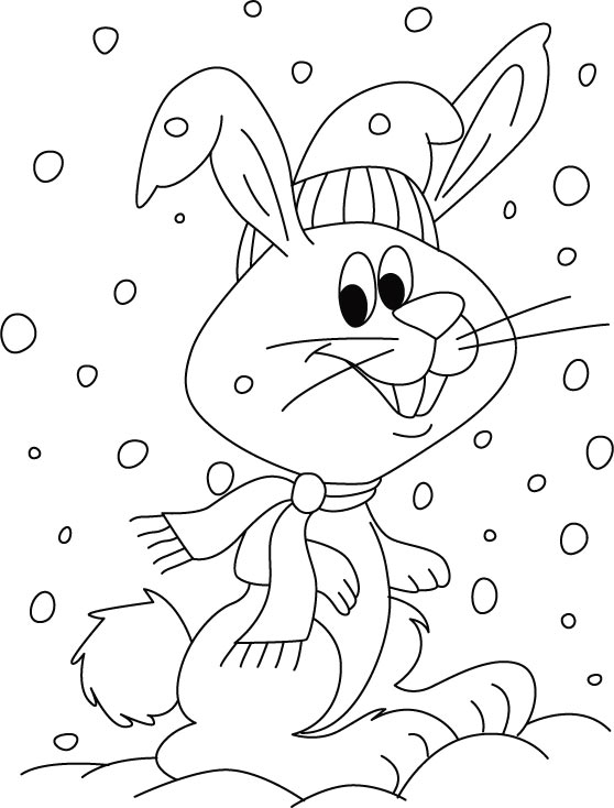 Rabbit splashing water coloring pages | Download Free Rabbit splashing ...