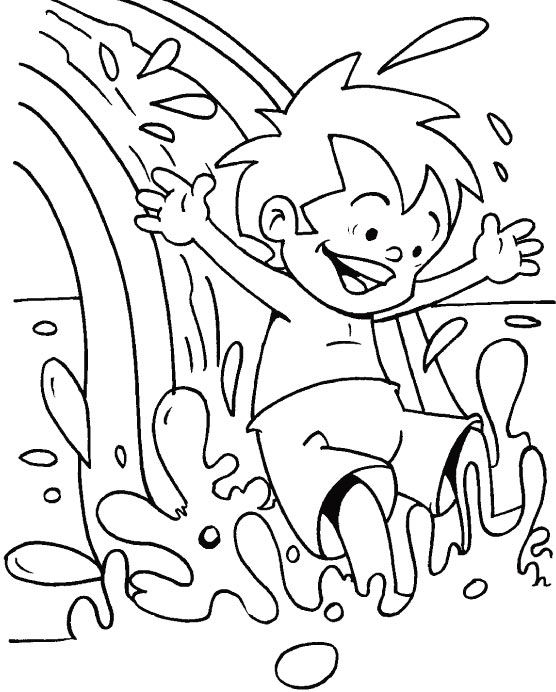 Water park coloring page | Download Free Water park coloring page for ...