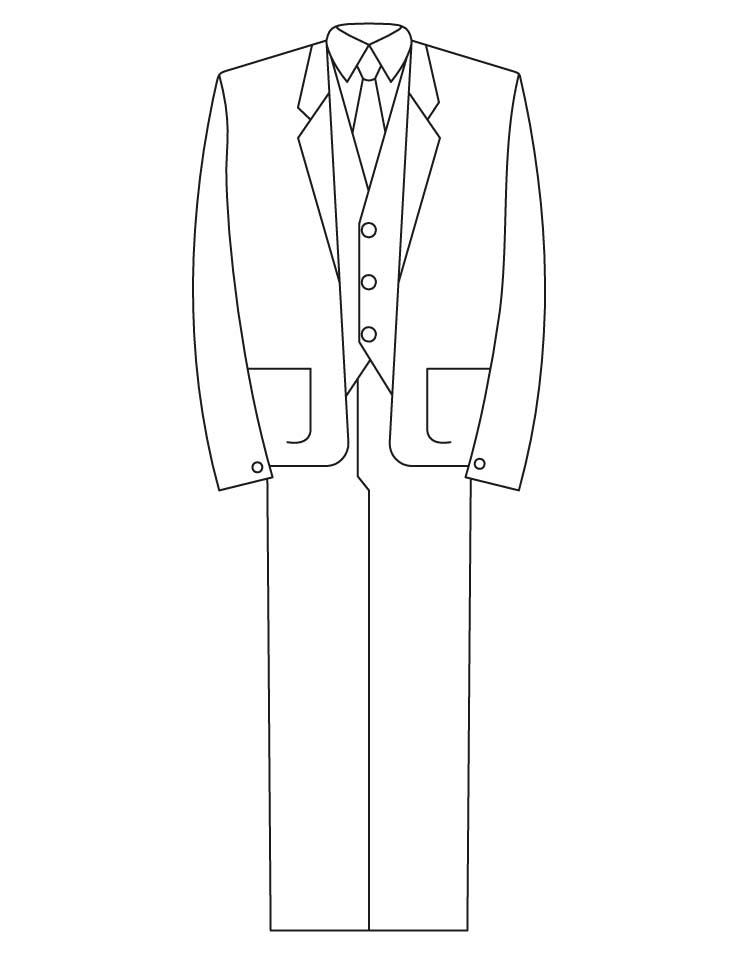 Three piece suit coloring pages | Download Free Three piece suit ...